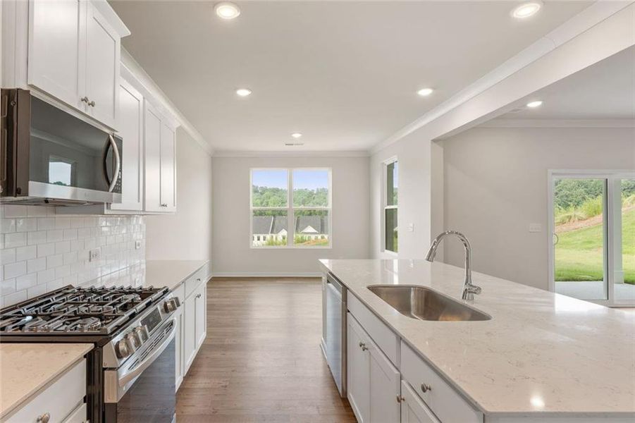 Furnished interior view inside a new home in The Estates at Gainesville Township, Gainesville (Image 6).