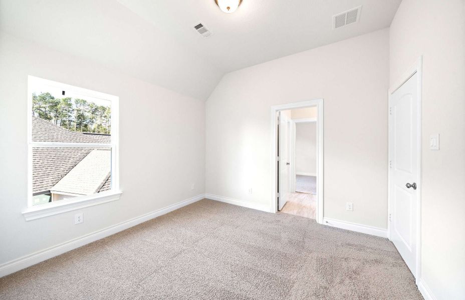Representative unfurnished interior of a home built from the 3300 by Ravenna Homes in Bridgeland 50′, Cypress (Image 43).