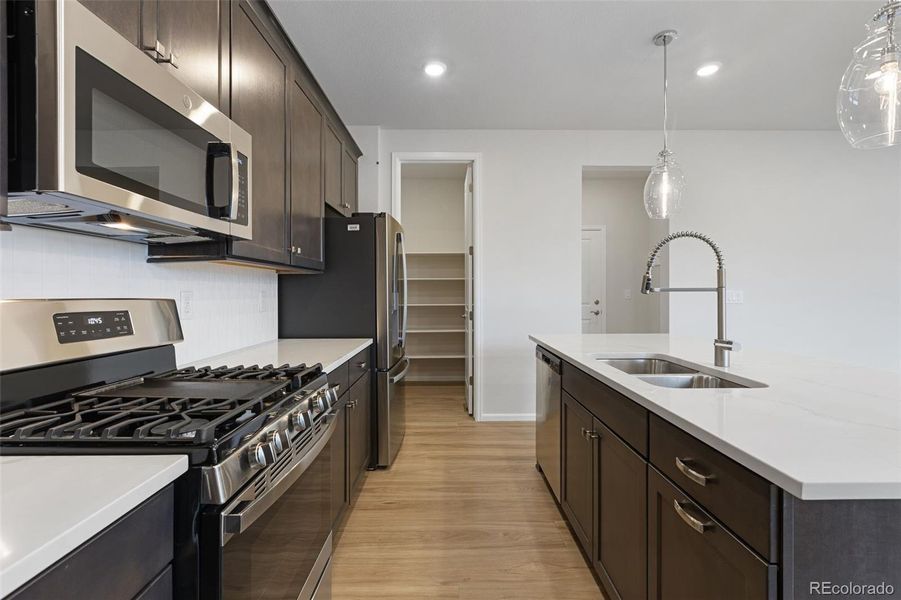 Close-up of interior finishes inside a home in The Manors Collection at Golden Overlook, Golden (Image 14).
