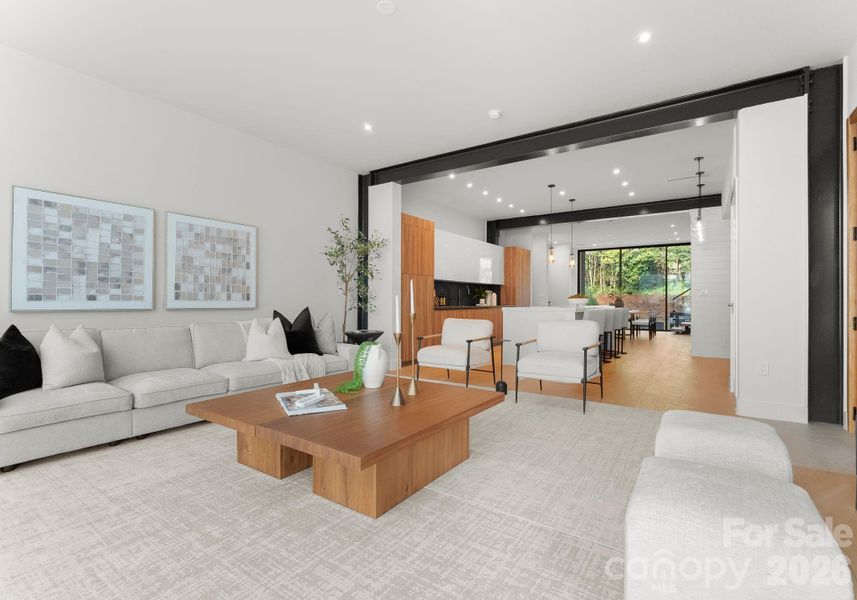 Furnished interior view inside a new home in , Charlotte (Image 3).