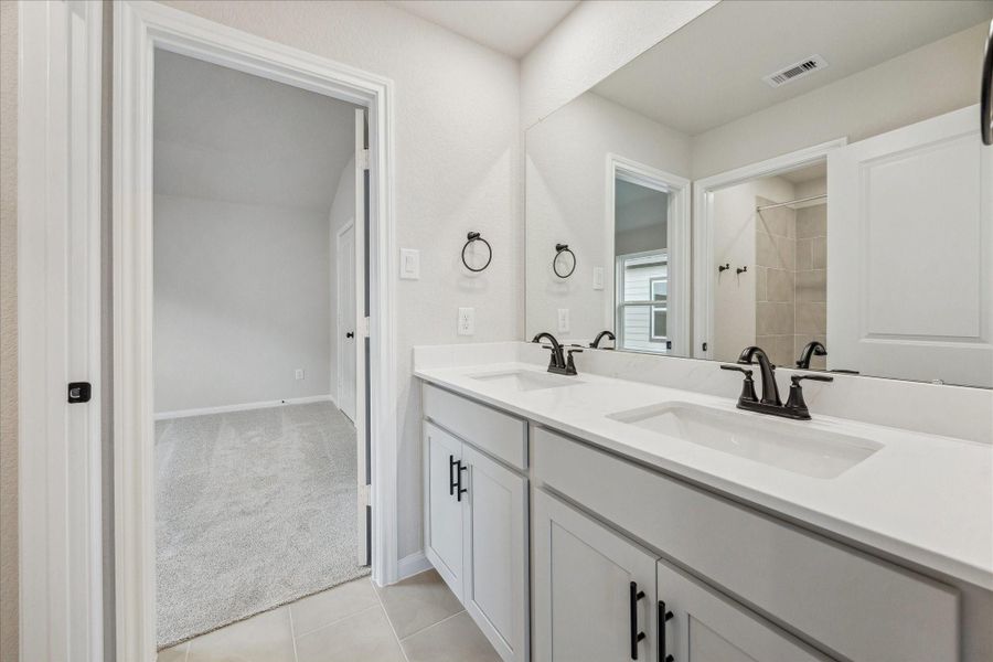 Furnished interior view inside a new home in Elyson, Katy (Image 7).