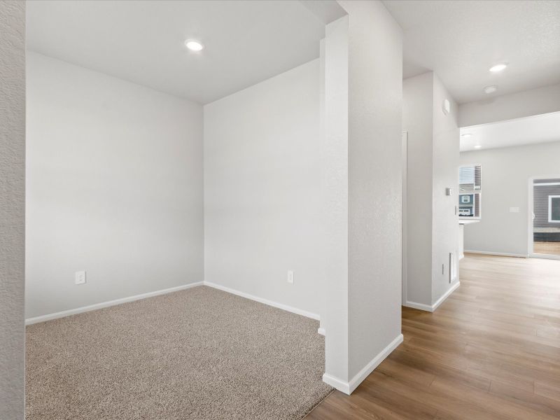 The Pagosa floorplan interior image taken at a Meritage Homes community in Greeley, CO.