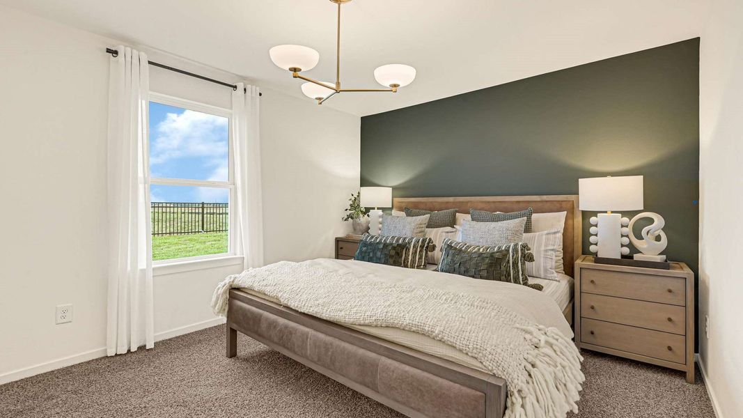 Furnished interior view inside a new home in Milo Farms, Needville (Image 19).