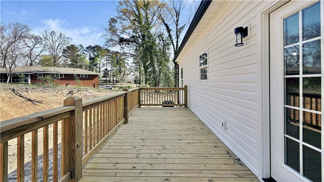 Exterior details and patio area of a home in , Calhoun (Image 16).