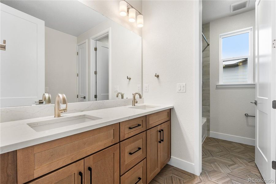 Furnished interior view inside a new home in Autograph at Lyric, Lone Tree (Image 28).