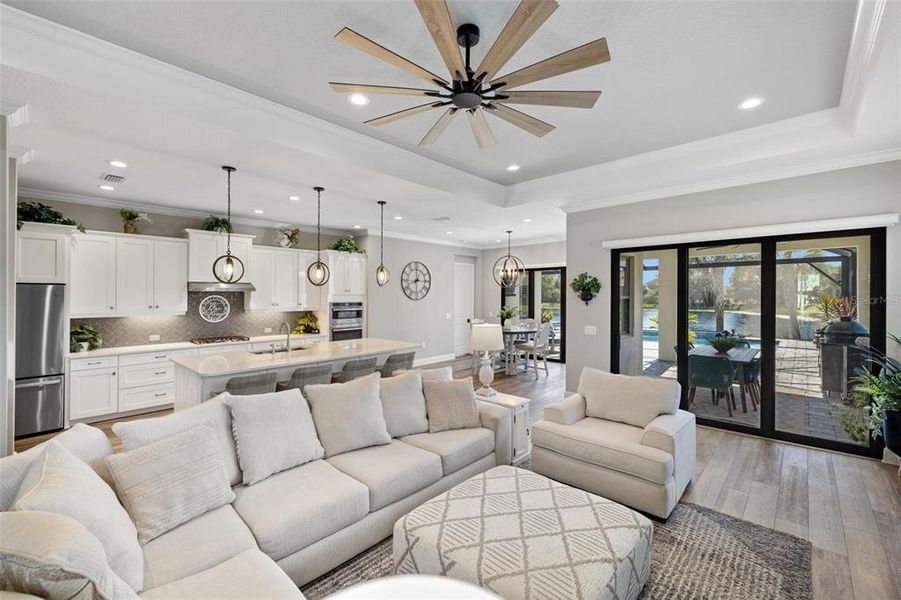 Furnished interior view inside a new home in , Venice (Image 9). Furnished interior view inside a new home in , Venice (Image 9).