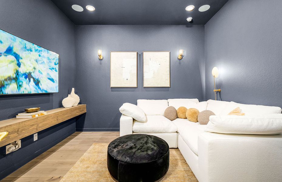 Representative furnished interior of a home built from the Cuney by Pulte Homes in Corley Farms, Boerne (Image 28).