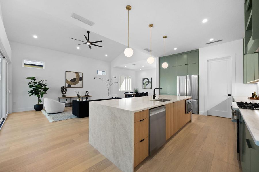 Furnished interior view inside a new home in , Austin (Image 13). Furnished interior view inside a new home in , Austin (Image 13).