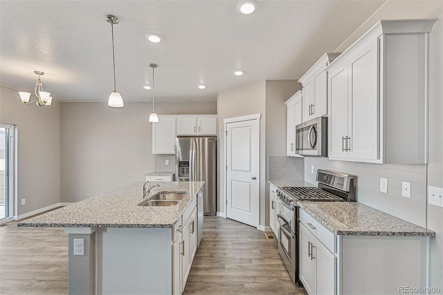 Furnished interior view inside a new home in Spring Valley Ranch, Elizabeth (Image 13). Furnished interior view inside a new home in Spring Valley Ranch, Elizabeth (Image 13).