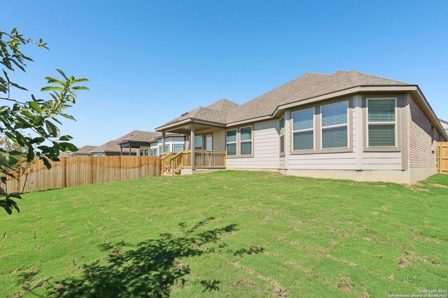Exterior details and patio area of a home in Arcadia Ridge - Classic Series, San Antonio (Image 22). Exterior details and patio area of a home in Arcadia Ridge - Classic Series, San Antonio (Image 22).
