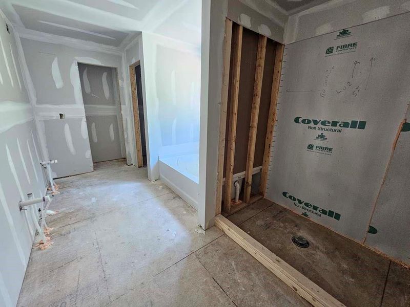 In-progress construction of a new home in Arbors at Richland Creek, Buford, GA (Image 47).