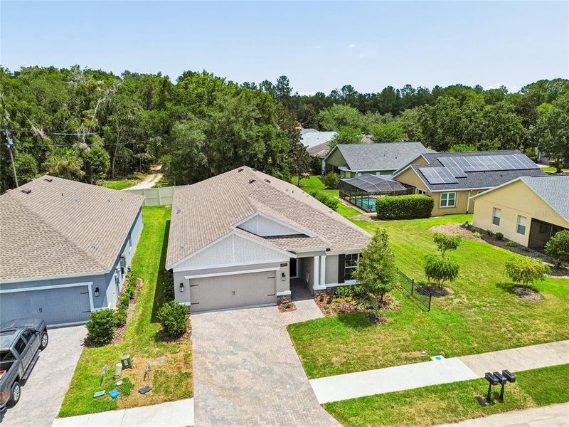 Front exterior of a new home in Cascades at Southern Hills, Brooksville, FL, highlighting curb appeal (Image 30).