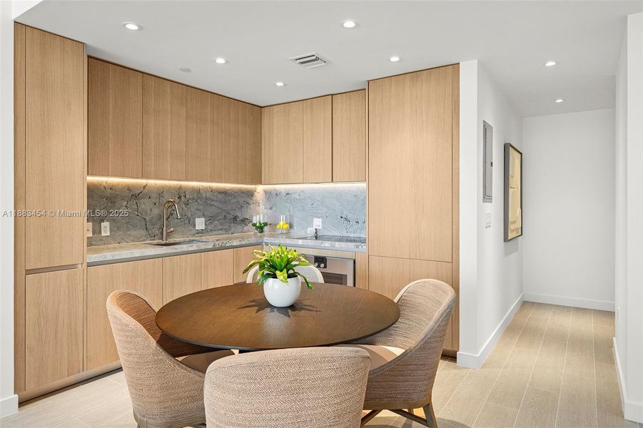 Furnished interior view inside a new home in , Miami Beach (Image 18).