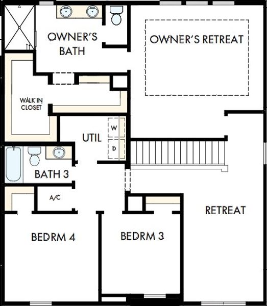 2D floor plan layout of this home in North River Ranch – Garden Series, Parrish, FL (Image 3). 2D floor plan layout of this home in North River Ranch – Garden Series, Parrish, FL (Image 3).