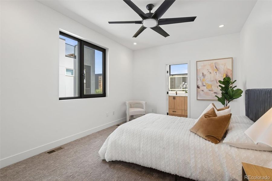 Furnished interior view inside a new home in , Denver (Image 23).