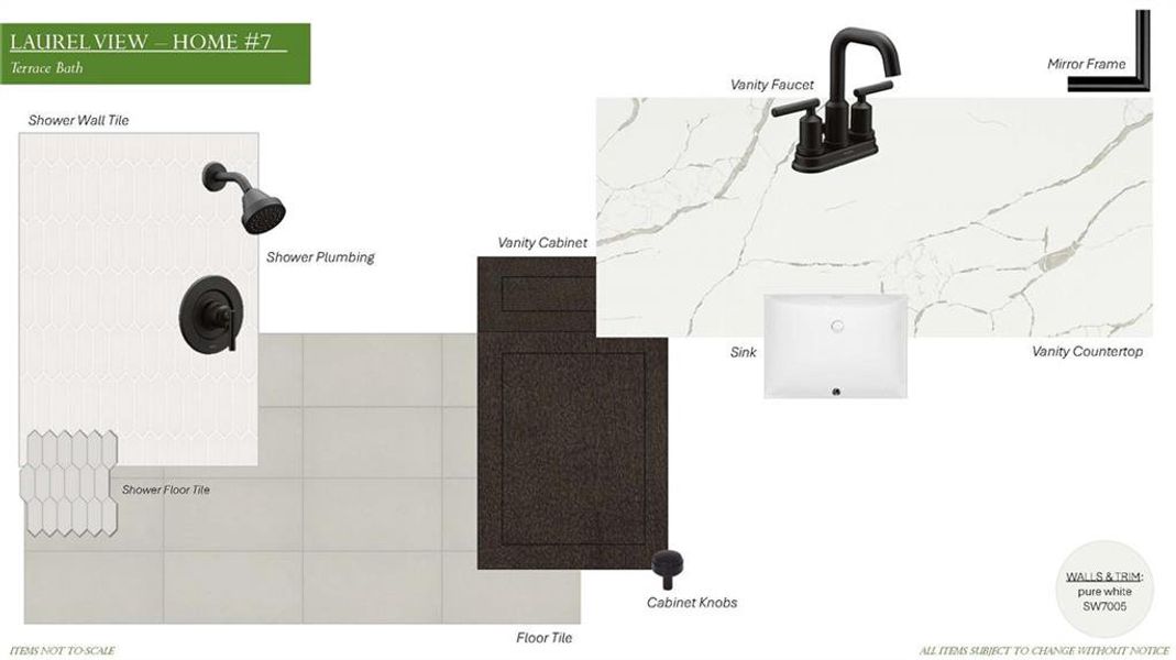 Sample of building materials used in homes in Laurel View, Suwanee (Image 54).