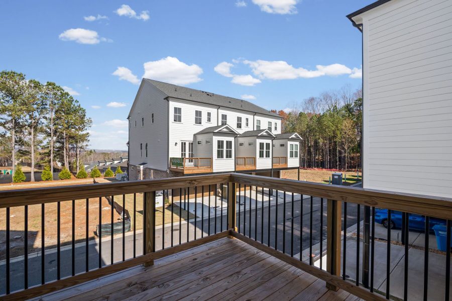 Exterior details and patio area of a home in The Village at River Green, Canton (Image 3).