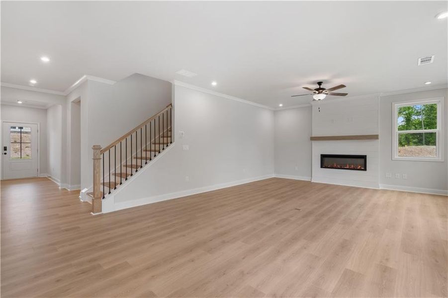 Spacious, unfurnished interior of a new home in Tiberon Woods, Cumming (Image 24).
