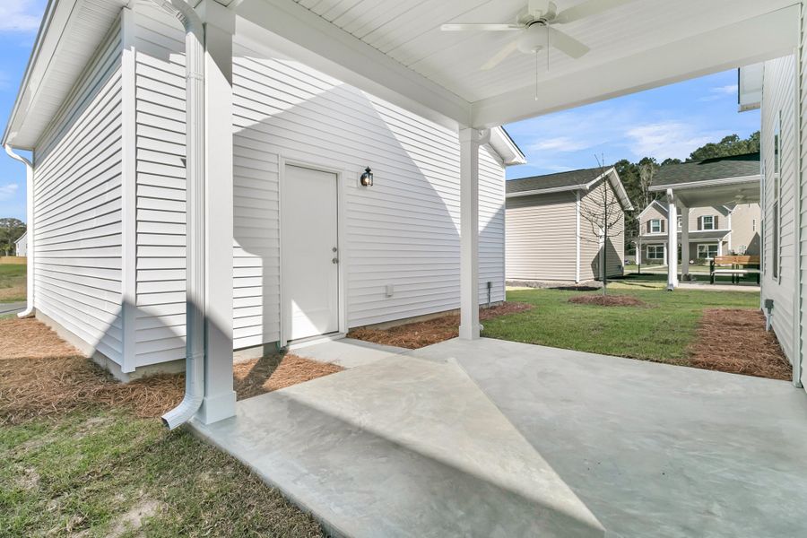 Exterior details and patio area of a home in , Summerville (Image 30).