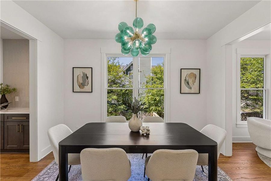 Furnished interior view inside a new home in , Atlanta (Image 7). Furnished interior view inside a new home in , Atlanta (Image 7).