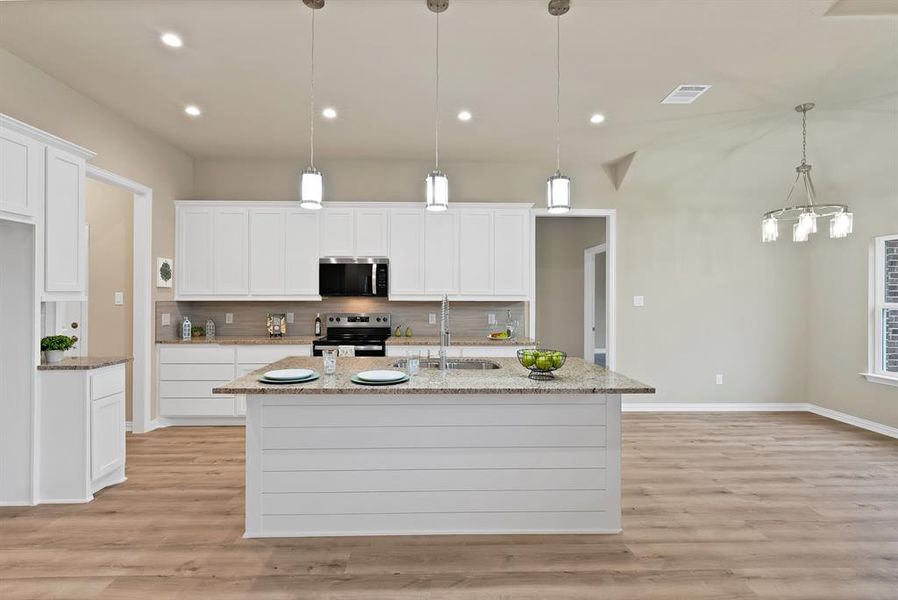 Large dining area in kitchen Large dining area in kitchen