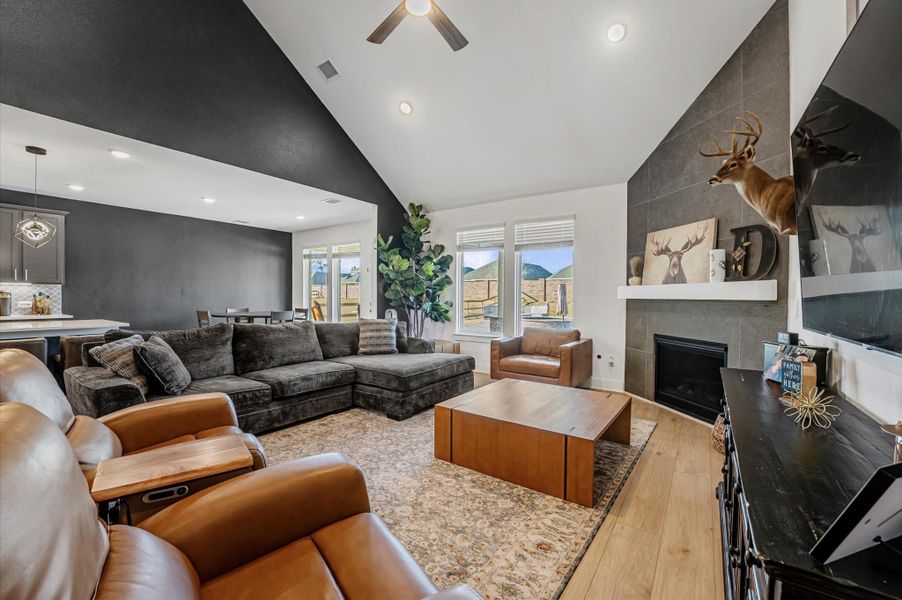 Furnished interior view inside a new home in Lone Star Landing, Montgomery (Image 28).