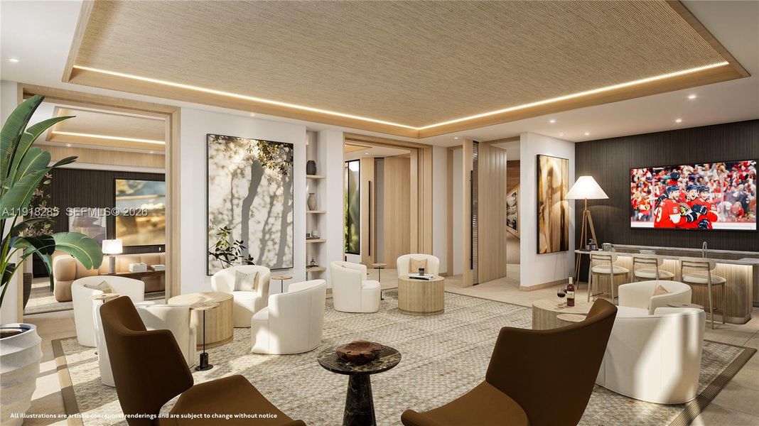 Furnished interior view inside a new home in , Hollywood (Image 7).