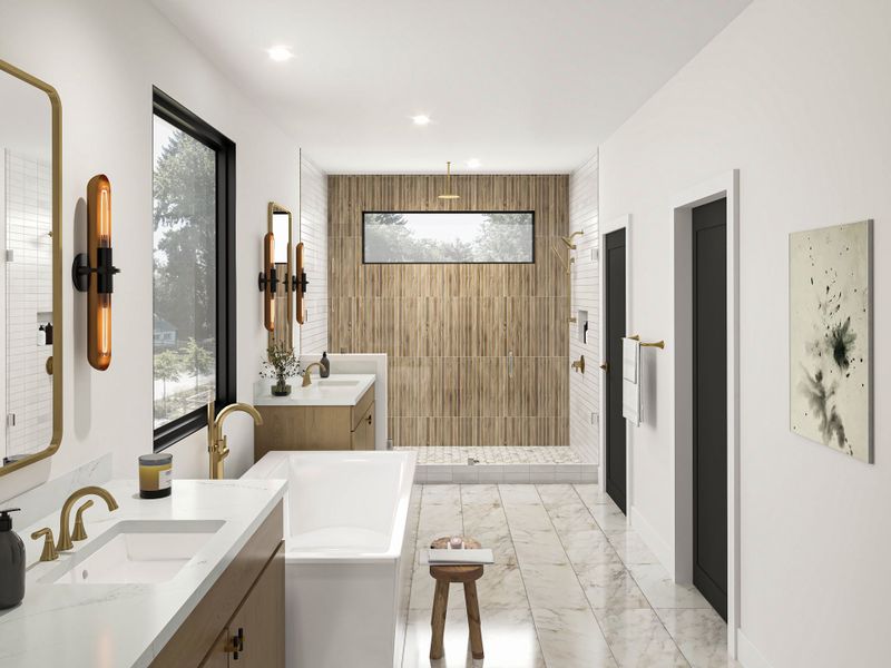 Furnished interior view inside a new home in , Dallas (Image 6).