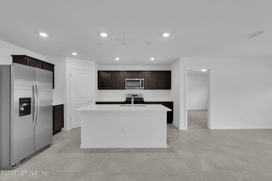 Furnished interior view inside a new home in Wells Landing, Jacksonville (Image 7).