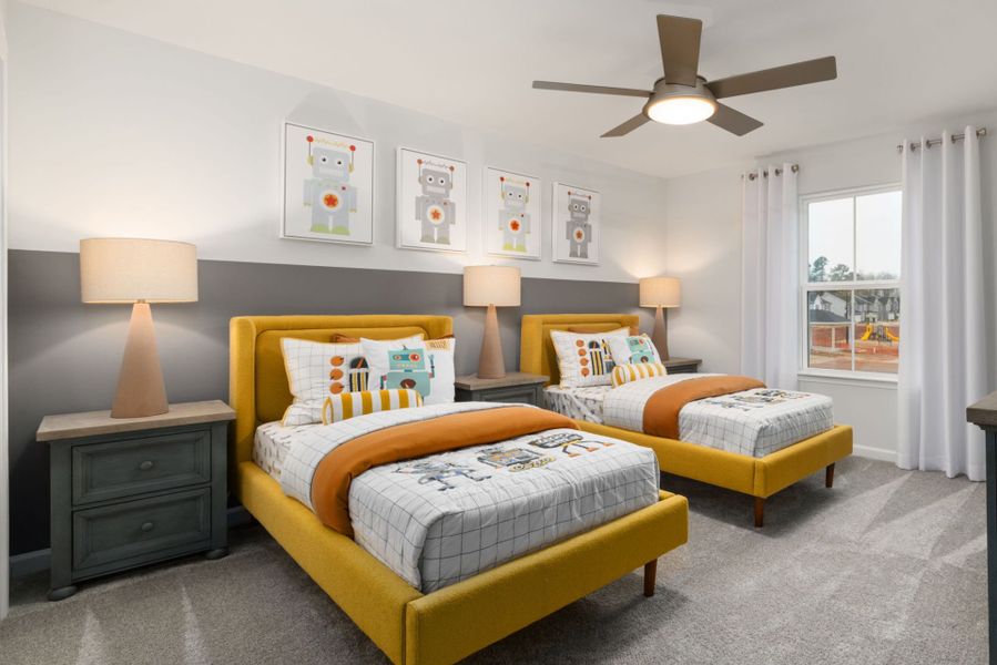 Furnished interior view inside a new home in Solana, Durham (Image 16).