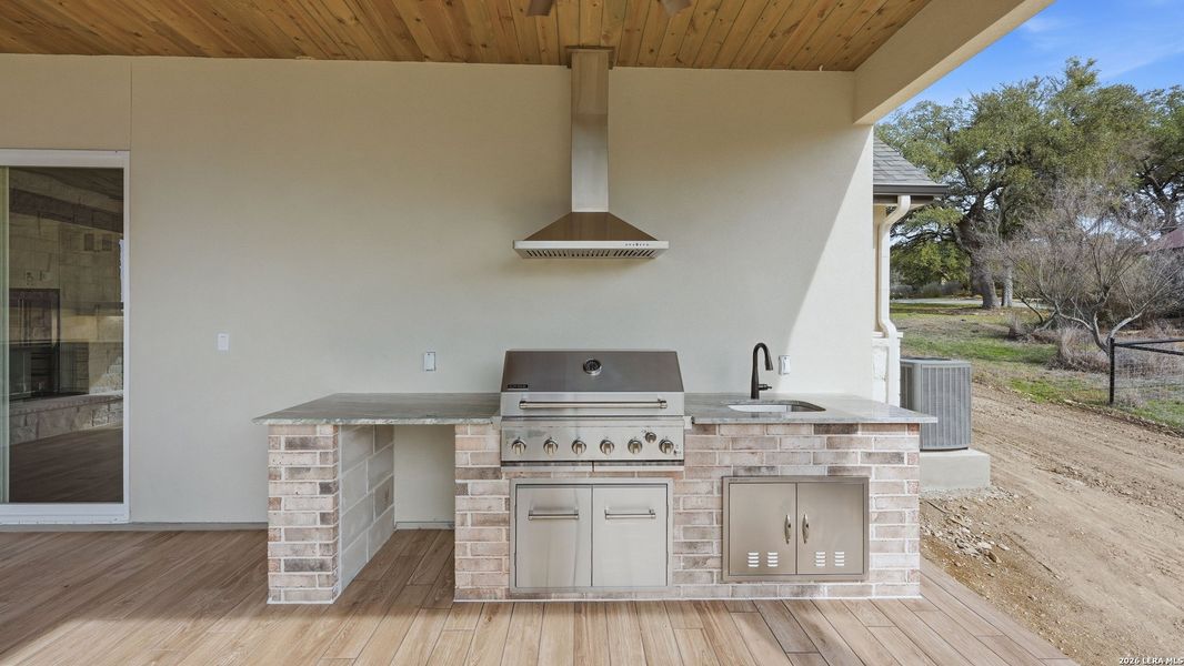 Exterior details and patio area of a home in , New Braunfels (Image 4). Exterior details and patio area of a home in , New Braunfels (Image 4).