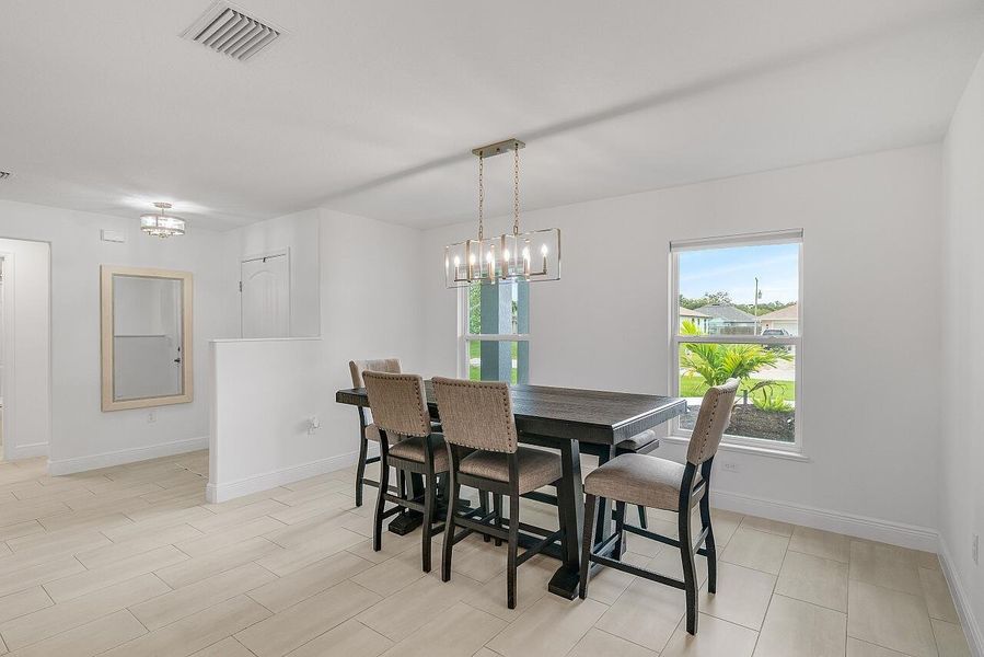 Furnished interior view inside a new home in , Vero Beach (Image 17). Furnished interior view inside a new home in , Vero Beach (Image 17).