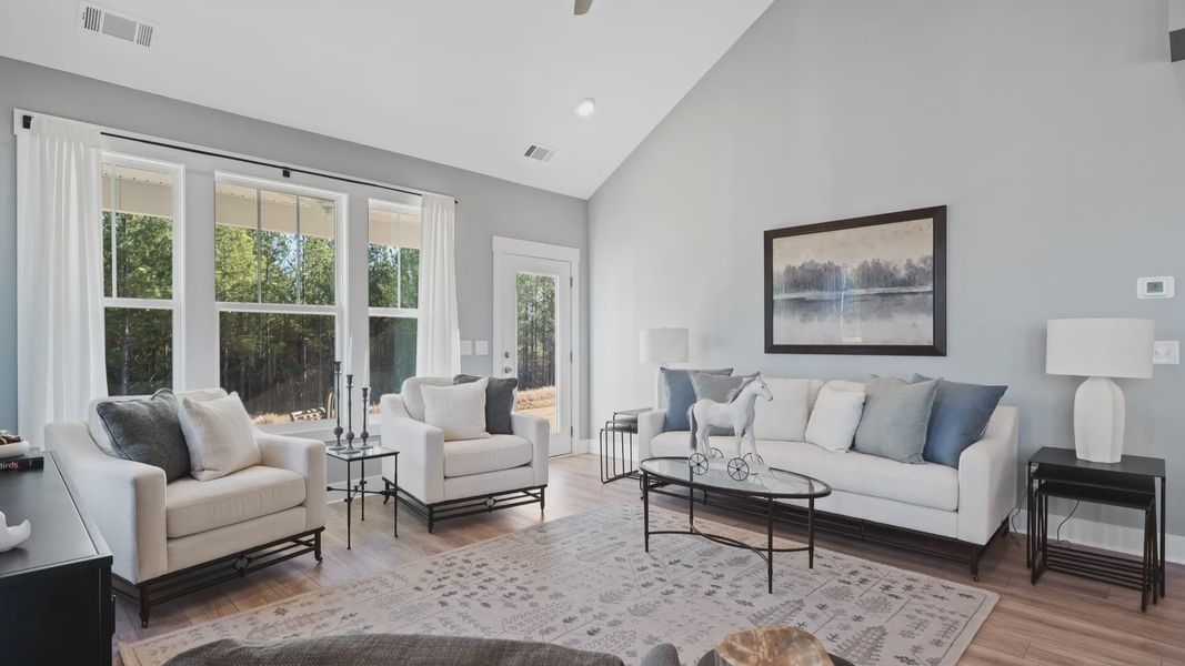 Furnished interior view inside a new home in Village at Midway, Anderson (Image 12).