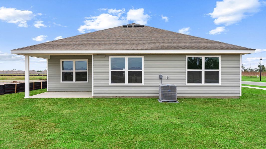 Exterior details and patio area of a home in Hodges Bayou Plantation, Panama City (Image 4). Exterior details and patio area of a home in Hodges Bayou Plantation, Panama City (Image 4).