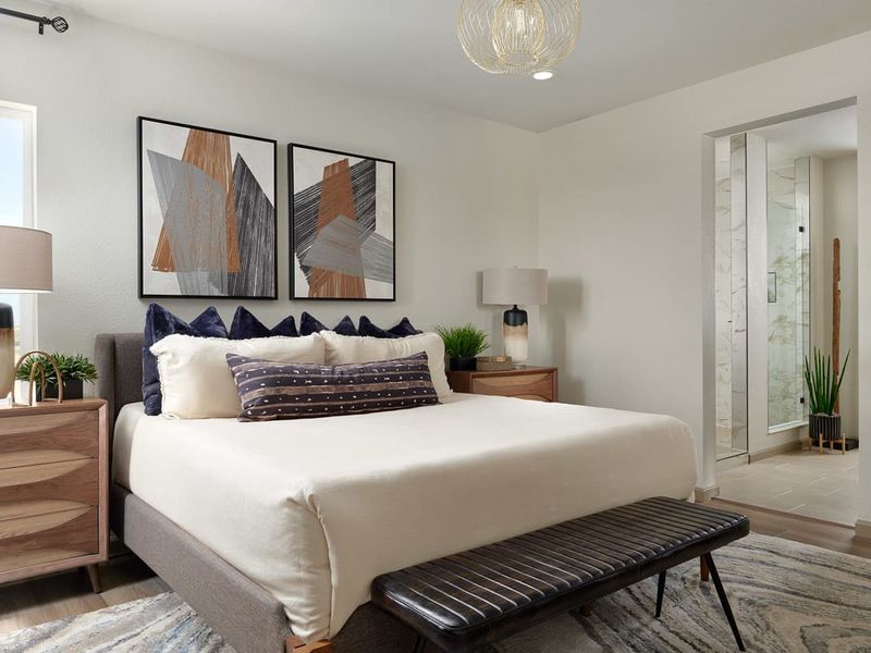 Representative furnished interior of a home built from the 3508 by Tri Pointe Homes in The Aurora Highlands, Aurora (Image 8).