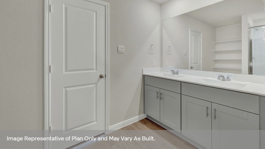 Furnished interior view inside a new home in Whisper South, San Marcos (Image 10).