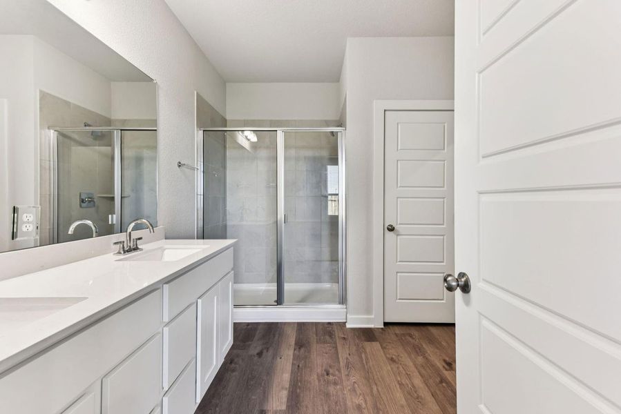 Furnished interior view inside a new home in The Glen at Stallion Run, Buda (Image 10).