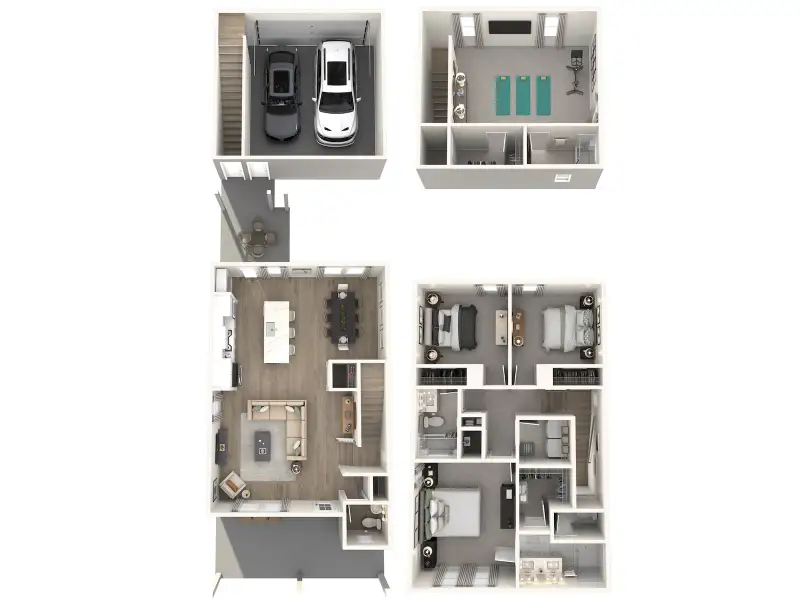 2D floor plan layout for the Keaton - Bonus by Meritage Homes in Poplar Farms, Franklin, TN (Image 4). 2D floor plan layout for the Keaton - Bonus by Meritage Homes in Poplar Farms, Franklin, TN (Image 4).