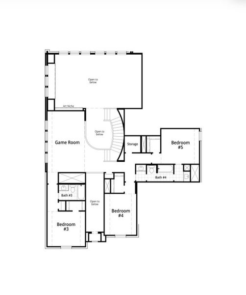 2D floor plan layout for the Royston by Highland Homes in Meraki: 70ft. lots, Forney, TX (Image 3). 2D floor plan layout for the Royston by Highland Homes in Meraki: 70ft. lots, Forney, TX (Image 3).