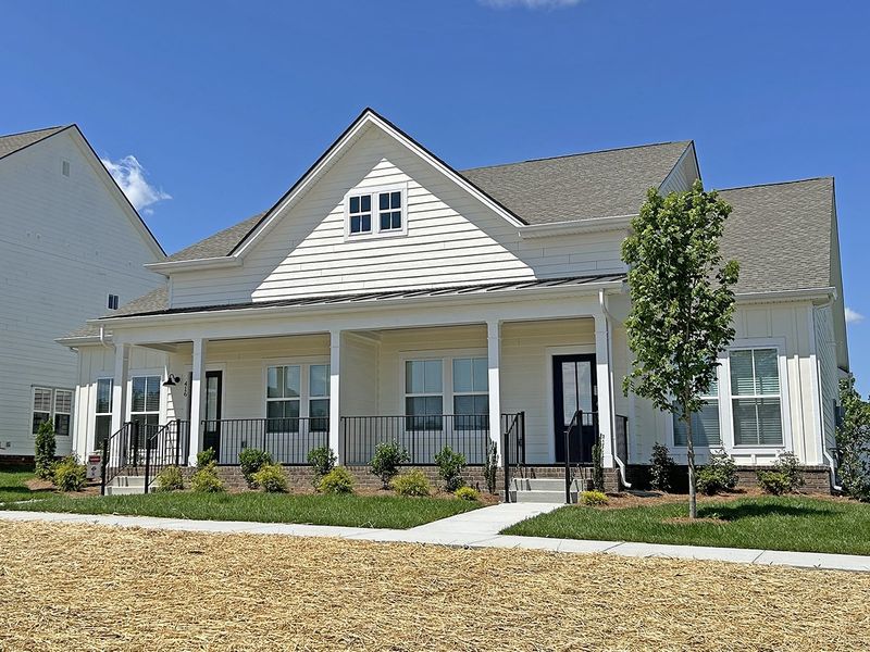 Front exterior of a new home in Carothers Farms, Nolensville, TN, highlighting curb appeal (Image 4).