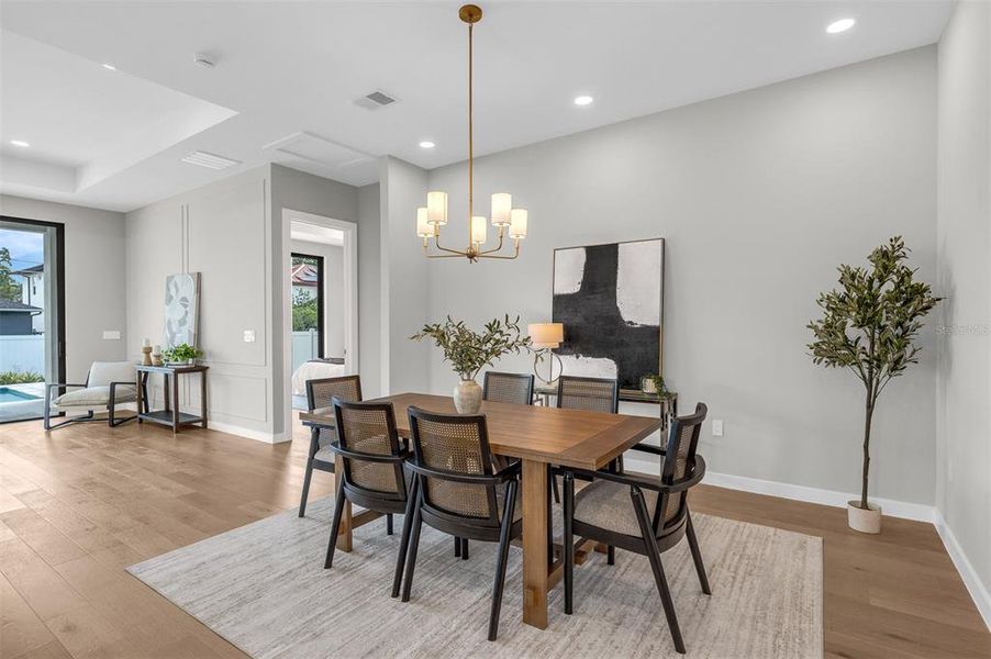 Furnished interior view inside a new home in , Orlando (Image 55).