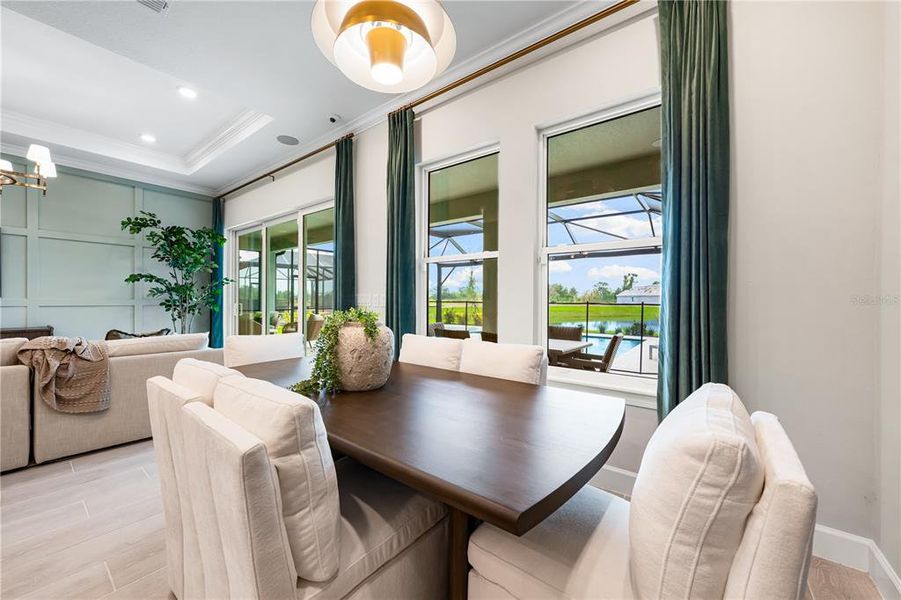 Furnished interior view inside a new home in Esplanade at Skye Ranch, Sarasota (Image 26).