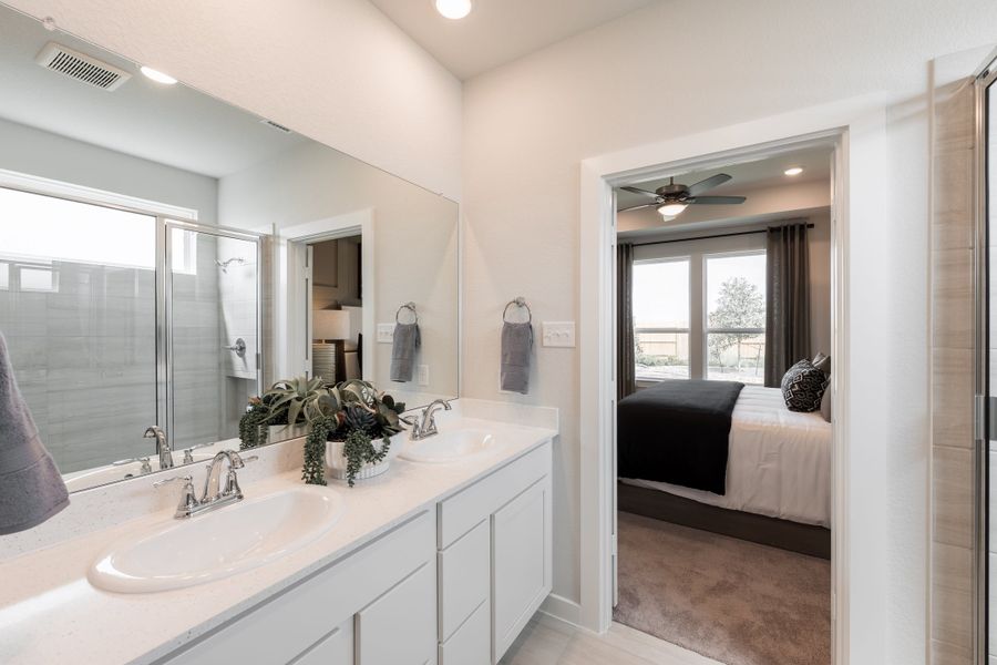 Furnished interior view inside a new home in Mason Woods, Cypress (Image 16).