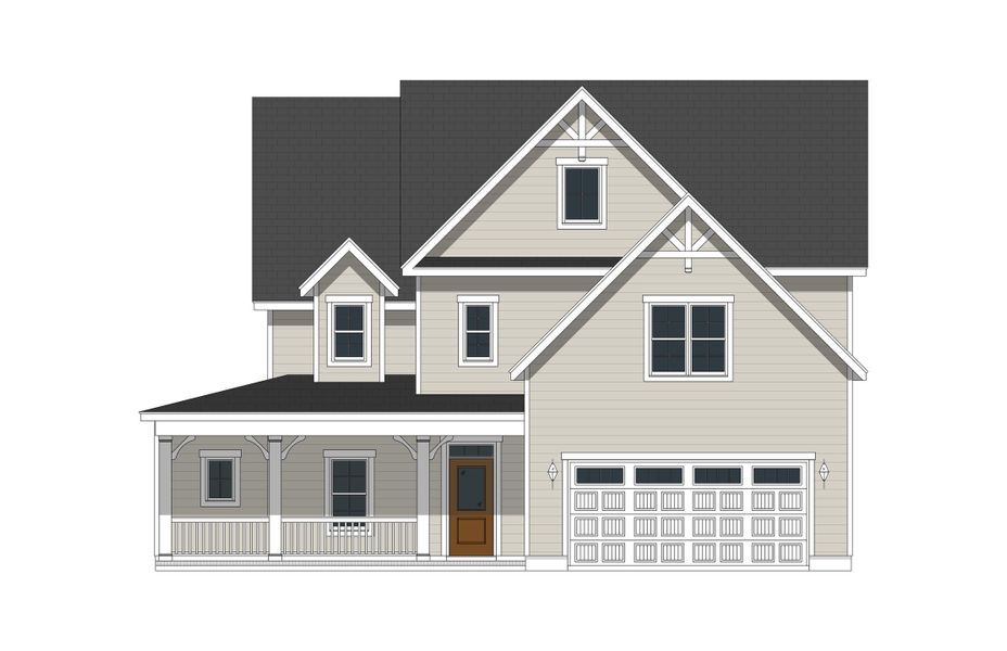 Representative exterior photo of a completed home built from the Easton by Bill Clark Homes in Sidbury Landing, Wilmington, NC (Image 6).