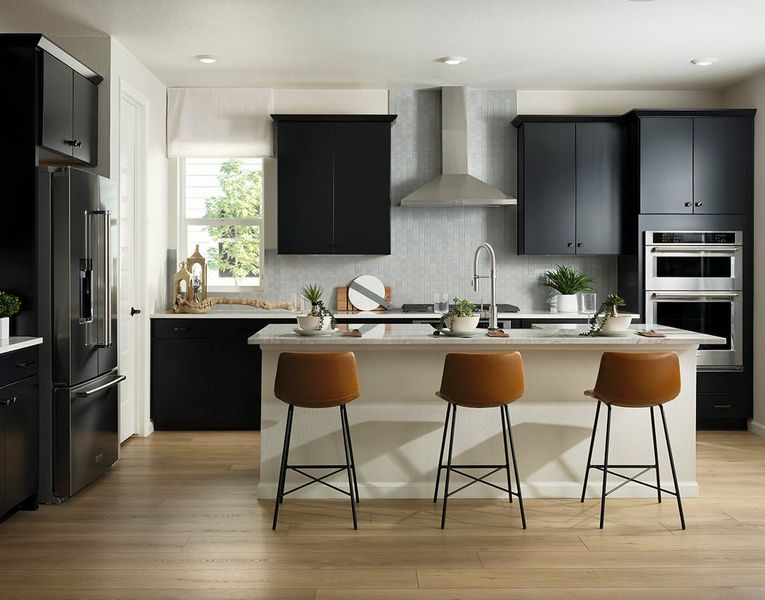 Furnished interior view inside a new home in Medley at Reunion Ridge, Commerce City (Image 7).