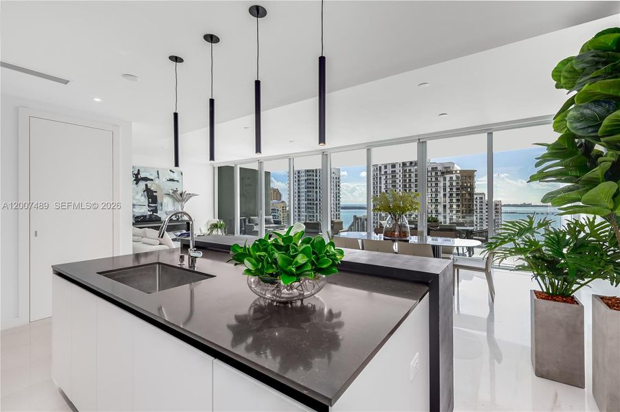 Furnished interior view inside a new home in , Miami (Image 6). Furnished interior view inside a new home in , Miami (Image 6).