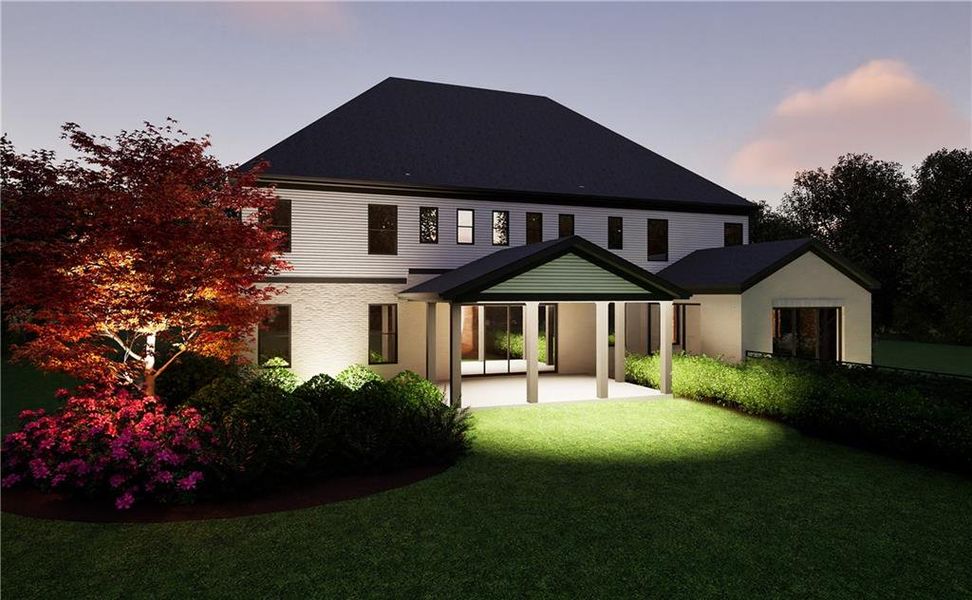 Front exterior of a new home in , Atlanta, GA, highlighting curb appeal (Image 9). Front exterior of a new home in , Atlanta, GA, highlighting curb appeal (Image 9).