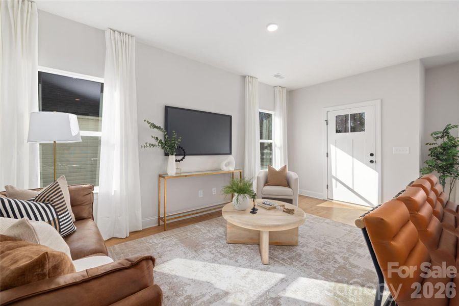 Furnished interior view inside a new home in , Charlotte (Image 25).