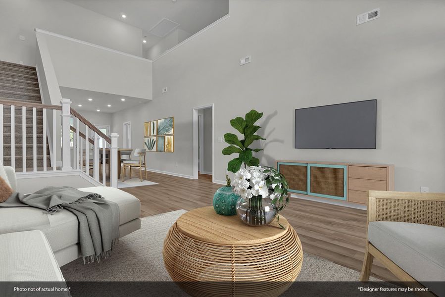 Furnished interior view inside a new home in Ovation at Sweetbrier, Durham (Image 7).