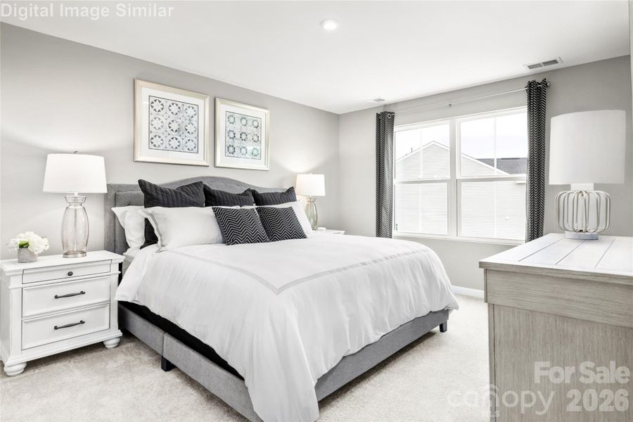 Spacious Owners Bedroom/Bath suite with large Walk-in Closet